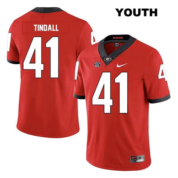 Georgia Bulldogs Youth Channing Tindall #41 NCAA Legend Authentic Red Nike Stitched College Football Jersey ERO4456OW